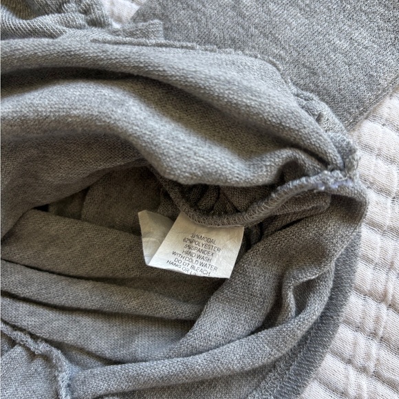 Express Gray Ruched Knit Top - Picture 6 of 6